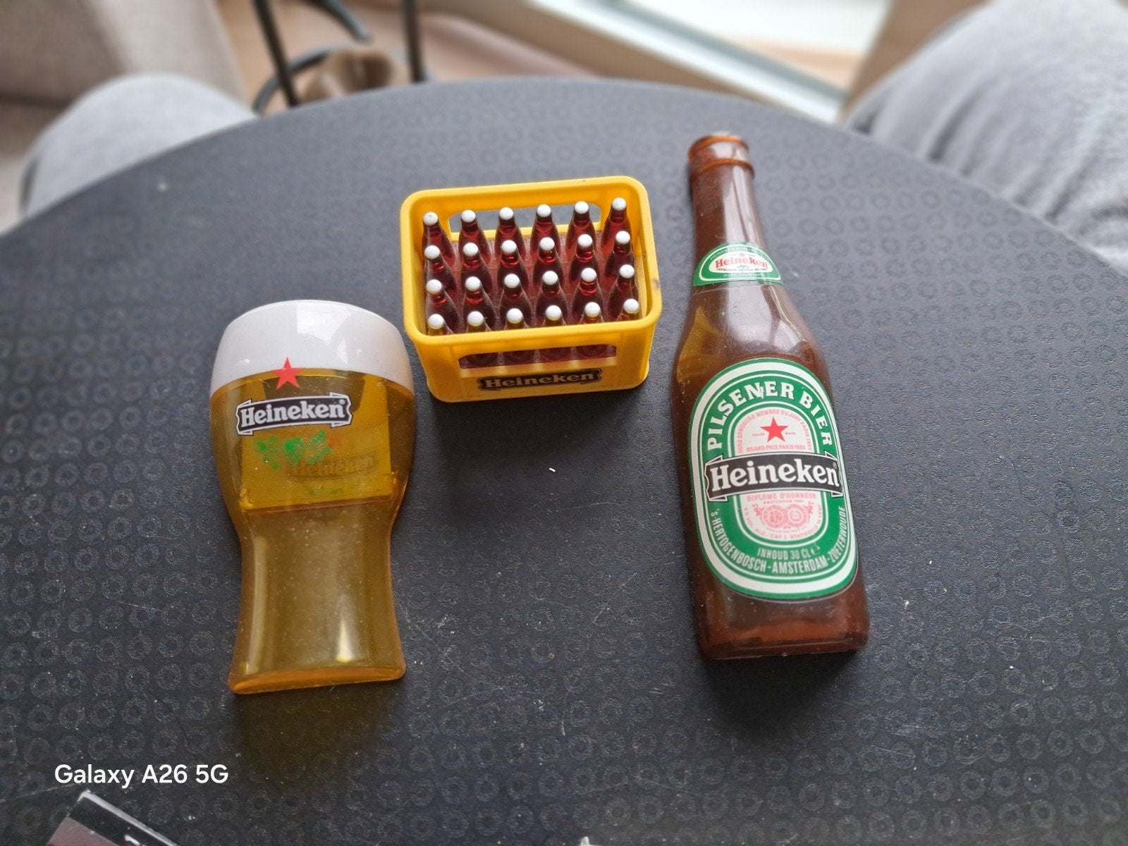 Heineken Miniatuur Collectie: Fles, Glas en Kratje, Ophalen of Verzenden, Gebruikt, Overige typen