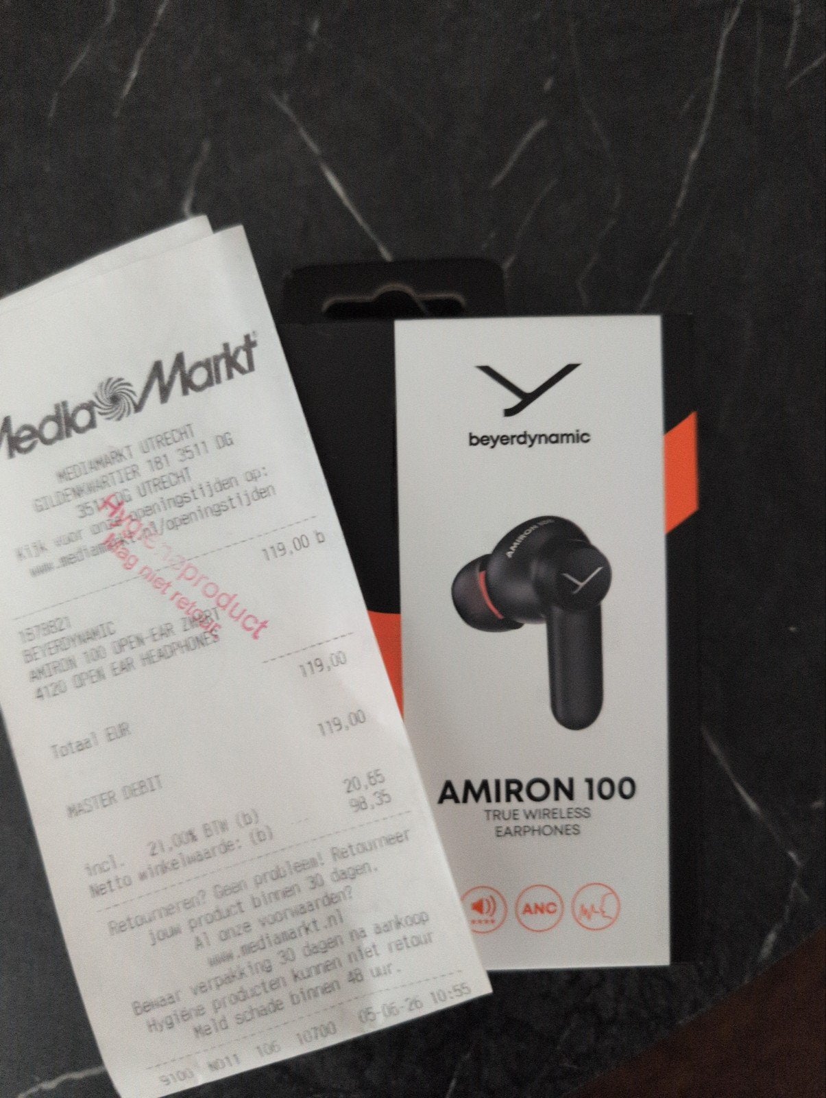 Beyerdynamic Amiron 100 True Wireless Earphones, Audio, Tv en Foto, Koptelefoons, Ophalen of Verzenden, Nieuw, Overige merken