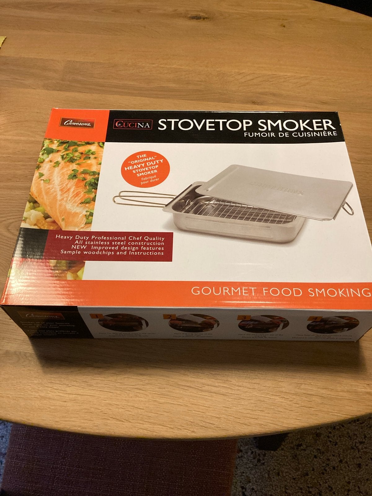 Camerons Cucina Stovetop Smoker - RVS Rookoven, Overige typen, Ophalen of Verzenden, Metaal, Overige merken