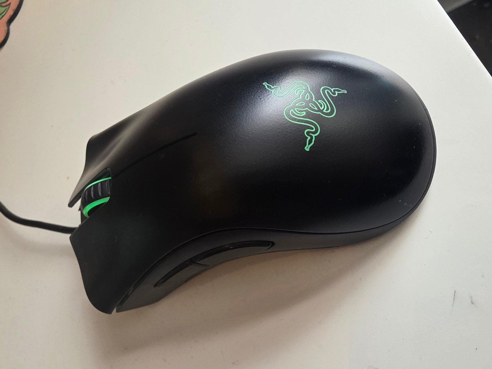 Razer Deathadder Essential, Computers en Software, Muizen, Zo goed als nieuw, Muis, Rechtshandig, Bedraad, Gaming muis, Ophalen of Verzenden