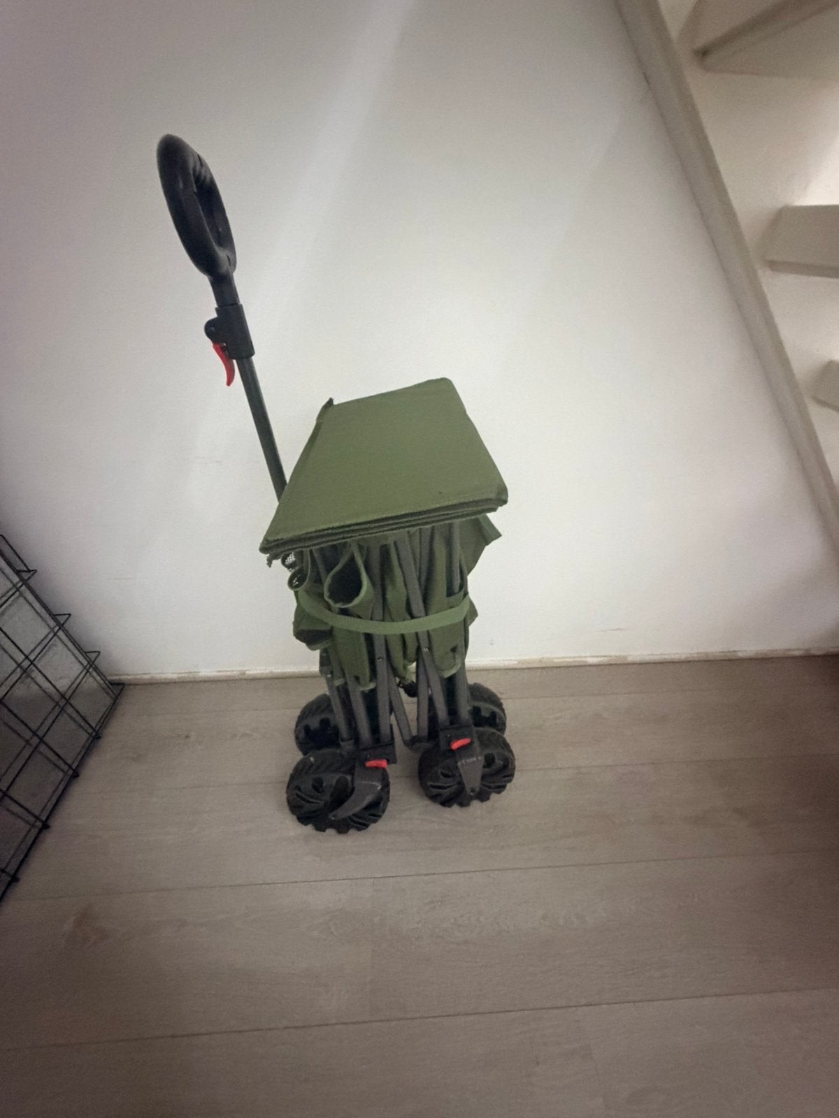 Bolderkar groen, Ophalen, Opvouwbaar, Zo goed als nieuw