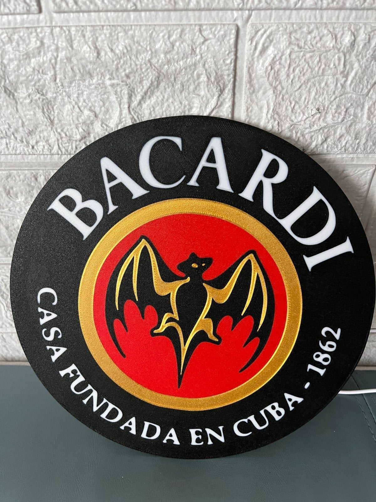 Bacardi Lichtbak LED - Perfect voor Mancave/Garage, Verzamelen, Merken en Reclamevoorwerpen, Ophalen of Verzenden, Nieuw, Lichtbak of (neon) lamp