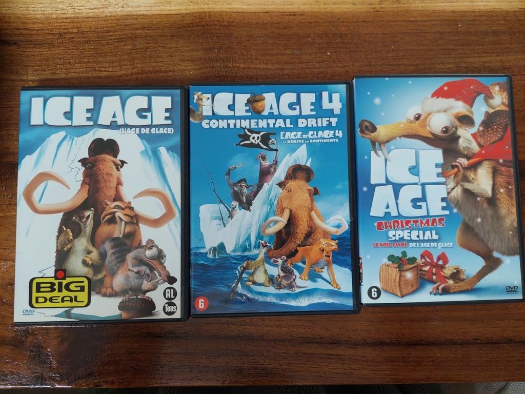 Ice Age Dvd's, Cd's en Dvd's, Dvd's | Kinderen en Jeugd, Gebruikt, Alle leeftijden, Ophalen of Verzenden, Dieren