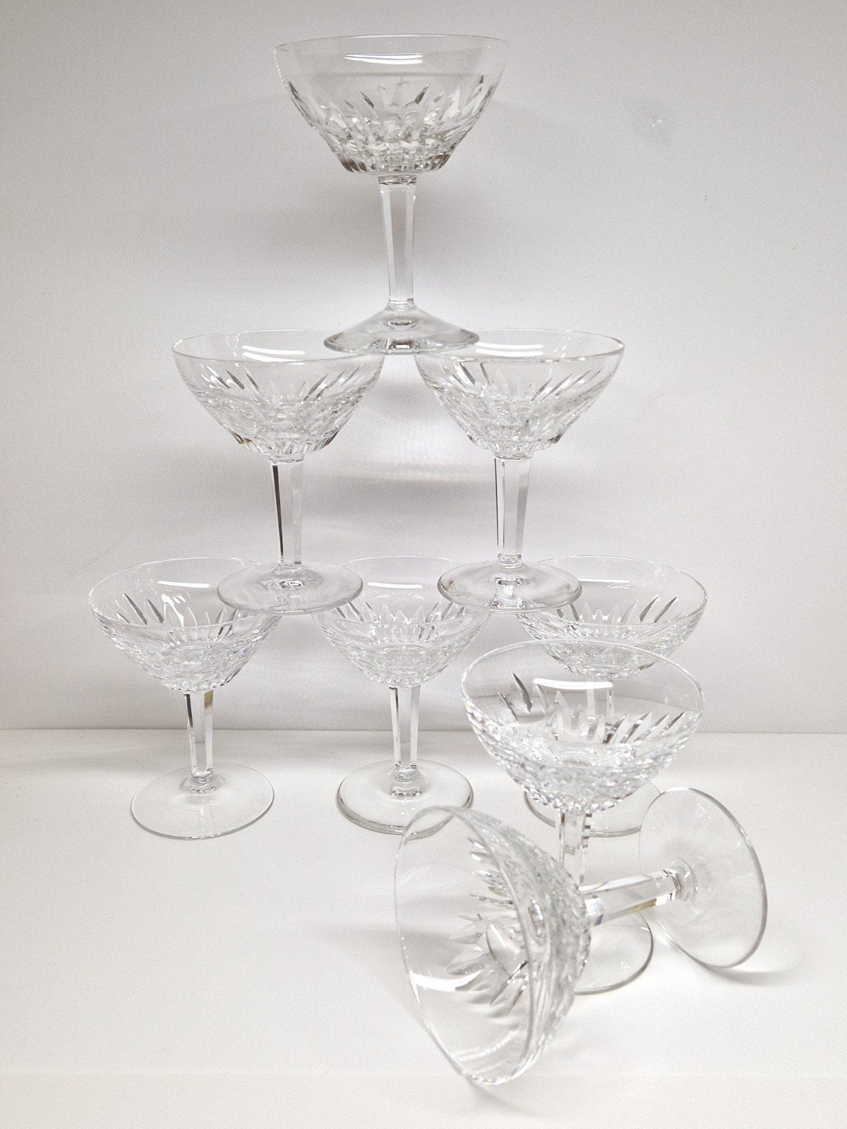 Glasfabriek Leerdam kristal 8 Rubato cocktailglazen, 1952., Ophalen