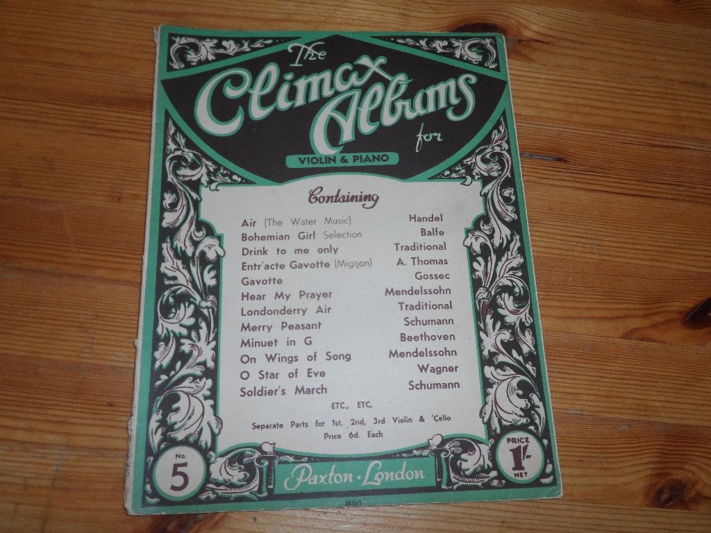 The climax albums for violin & piano nr. 5, Muziek en Instrumenten, Gebruikt, Klassiek, Ophalen of Verzenden, Viool of Altviool
