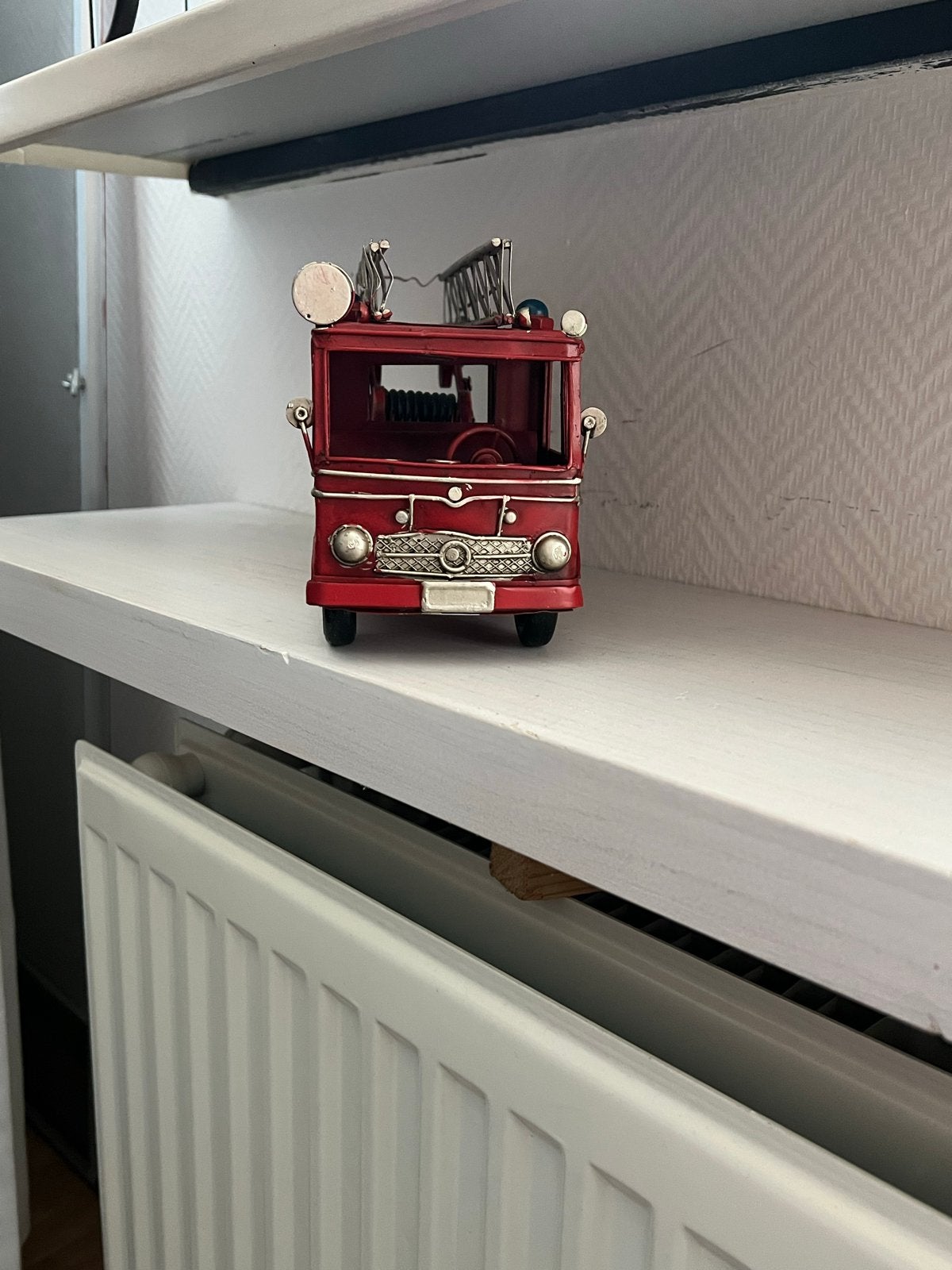 Vintage Brandweerwagen Model - Decoratief, Overige merken, 1:50 of kleiner, Ophalen of Verzenden, Zo goed als nieuw
