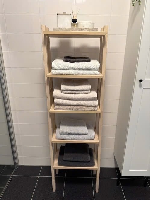 Houten rek badkamer ikea, Ophalen, (Half)hoge kast, Minder dan 50 cm, 100 tot 150 cm