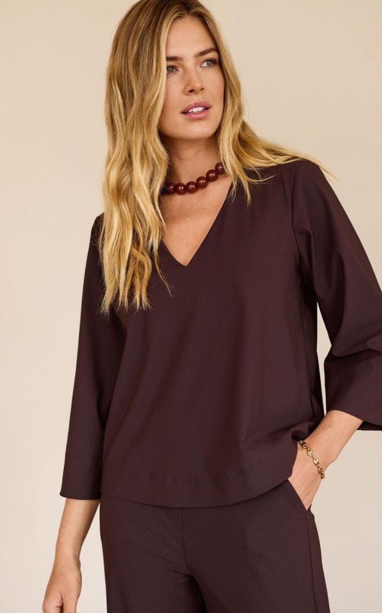 Studio Anneloes cilou top espresso mt XL NIEUW, Studio Anneloes, Bruin, Verzenden, Maat 46/48 (XL) of groter