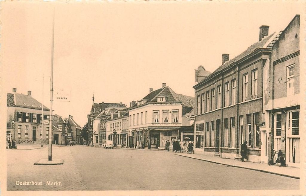 701-011-021 Oosterhout Markt, Verzamelen, Verzenden, Voor 1920, Noord-Brabant