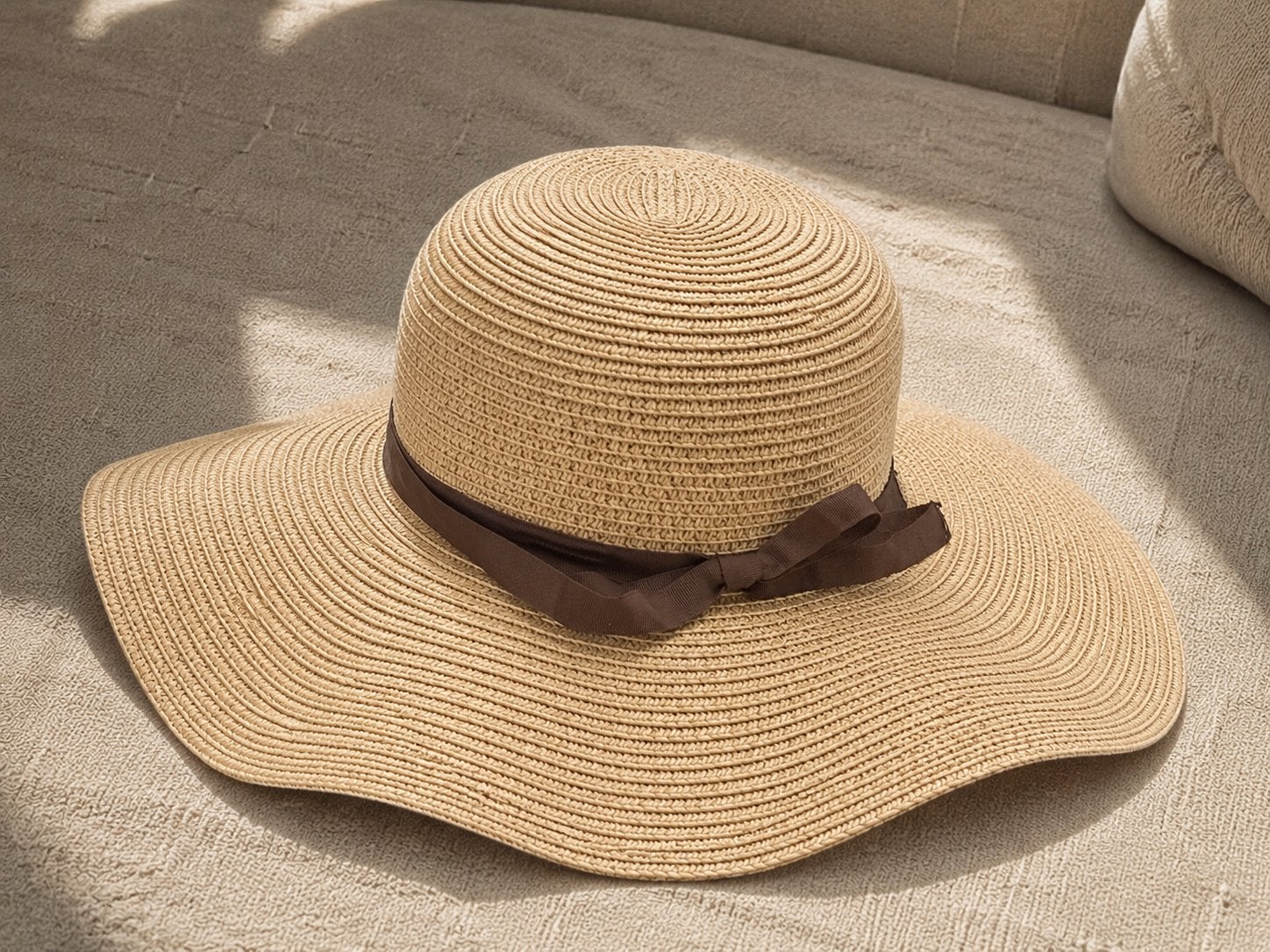 Dames Strandhoed Beige twv €39,99 (NIEUW), Kleding | Dames, Hoeden en Petten, Verzenden, Nieuw, One size fits all, Hoed