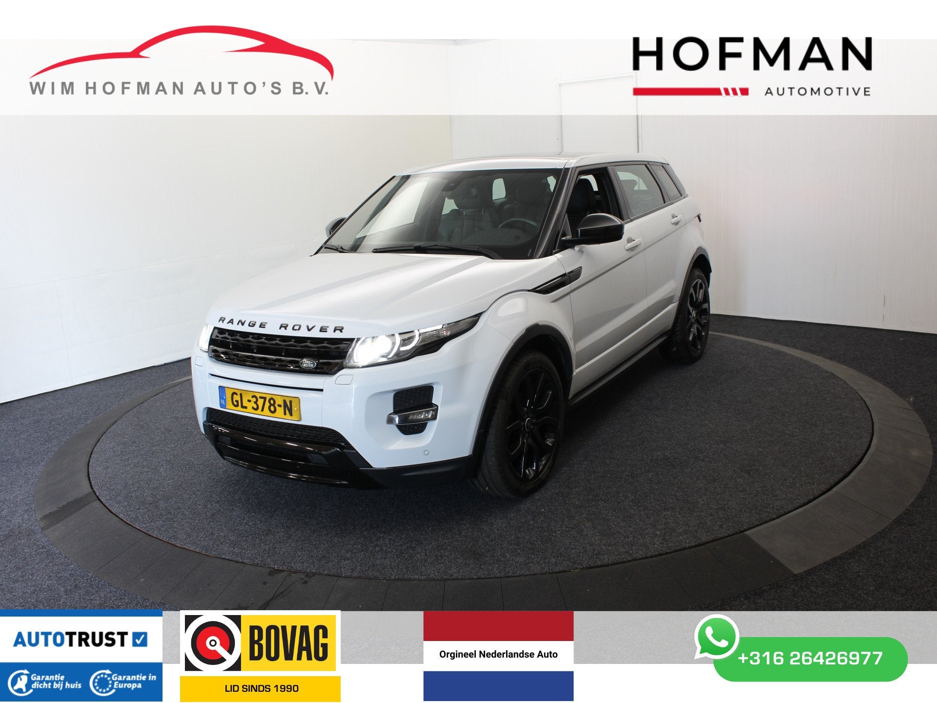 Land Rover Range Rover Evoque 2.0 Si 4WD Black Pack Pano Cam, Auto's, Land Rover, Euro 5, Zwart, Met garantie (alle), Wit