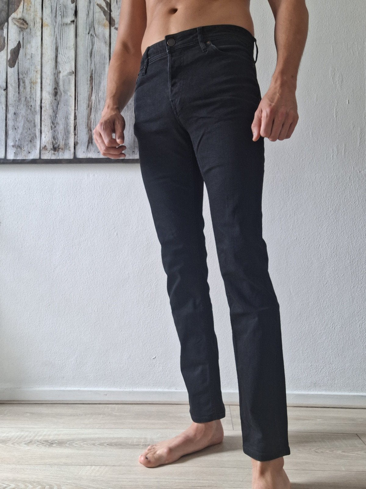 Broek Jack&Jones, Ophalen, Zo goed als nieuw, Zwart, W32 (confectie 46) of kleiner
