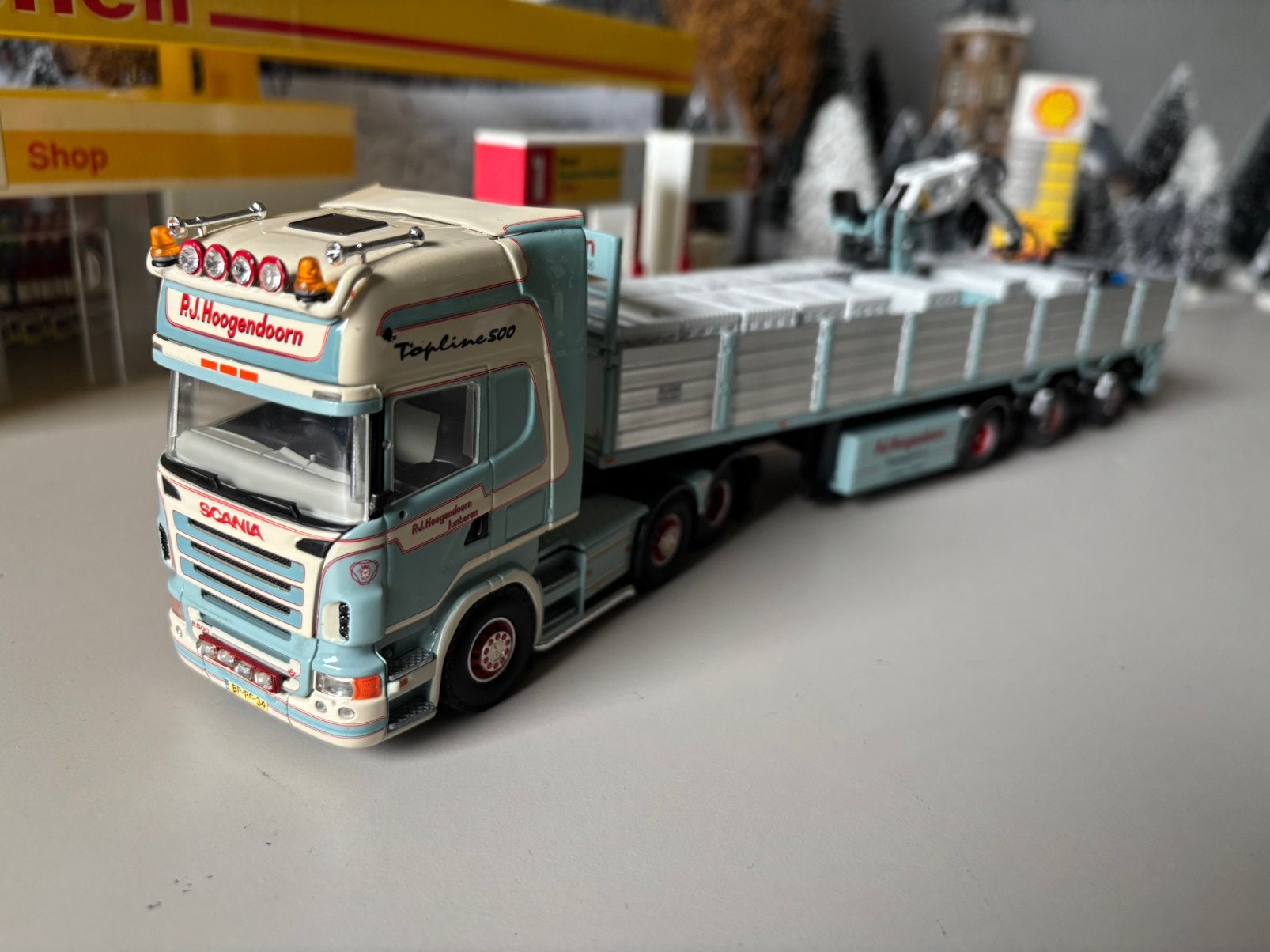 Tekno scania topline p j Hoogendoorn, Ophalen of Verzenden, Zo goed als nieuw, Bus of Vrachtwagen, Tekno