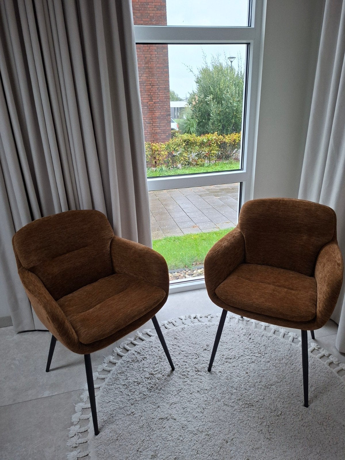 2x Woood Runa eetkamerstoelen - Caramel, Twee, Bruin, Nieuw, Ophalen of Verzenden