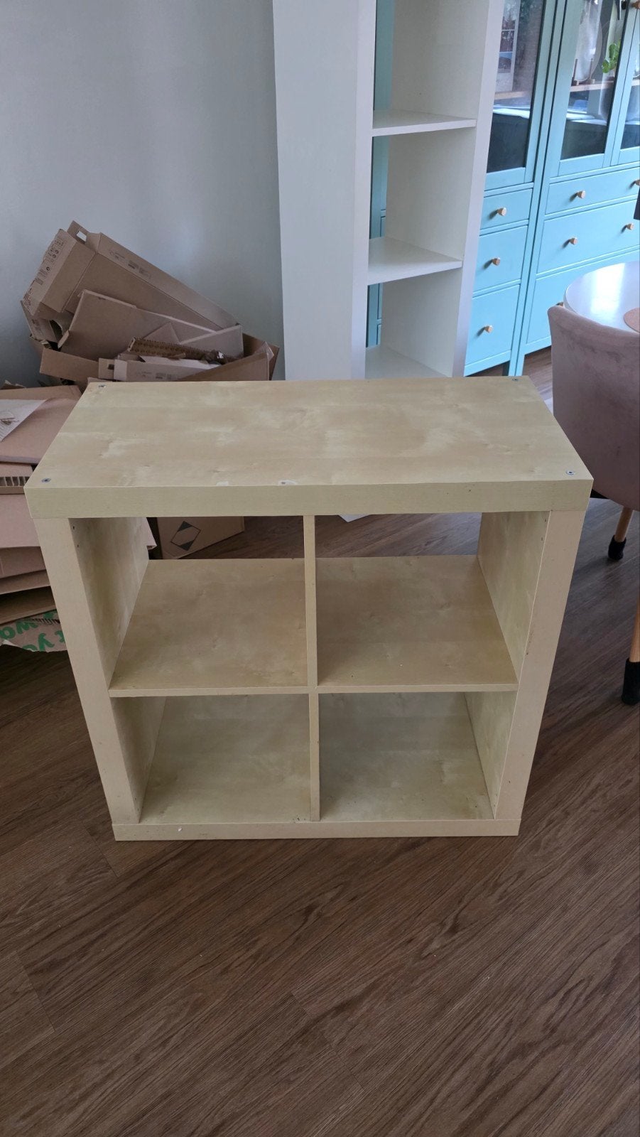 KALLAX ikea kast 2x2, Ophalen, Met plank(en), Gebruikt, Modern, functioneel