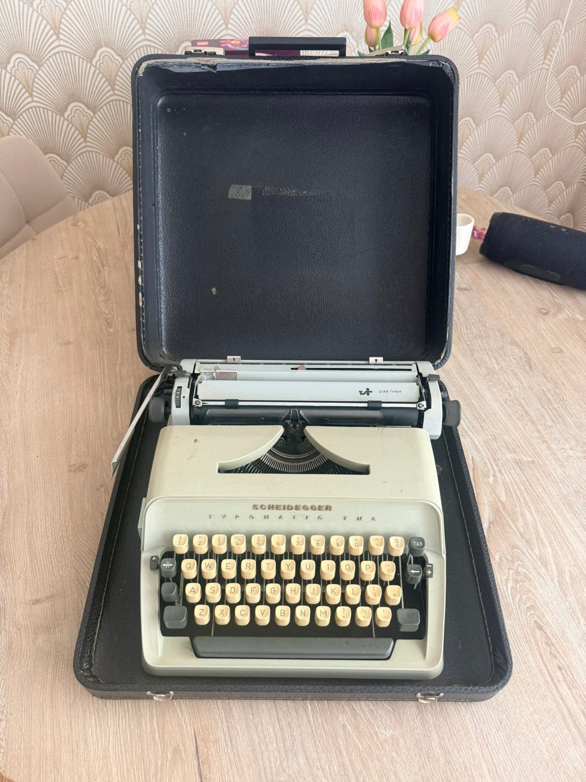 Scheidegger Star Typer TM5 handmatige typemachine | Vintage, Ophalen of Verzenden, Zo goed als nieuw
