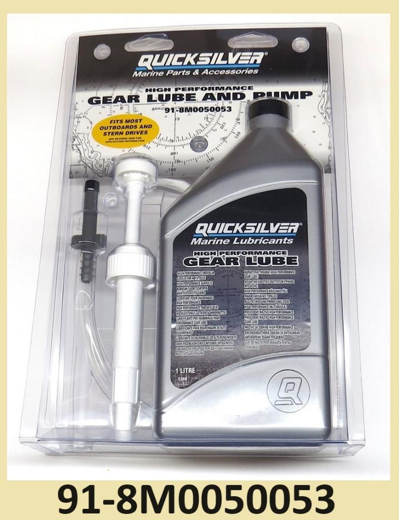 91-8M0050053 Set Quicksilver 1L staartstukolie + pomp €30,95, Ophalen of Verzenden, Nieuw, Motor en Techniek