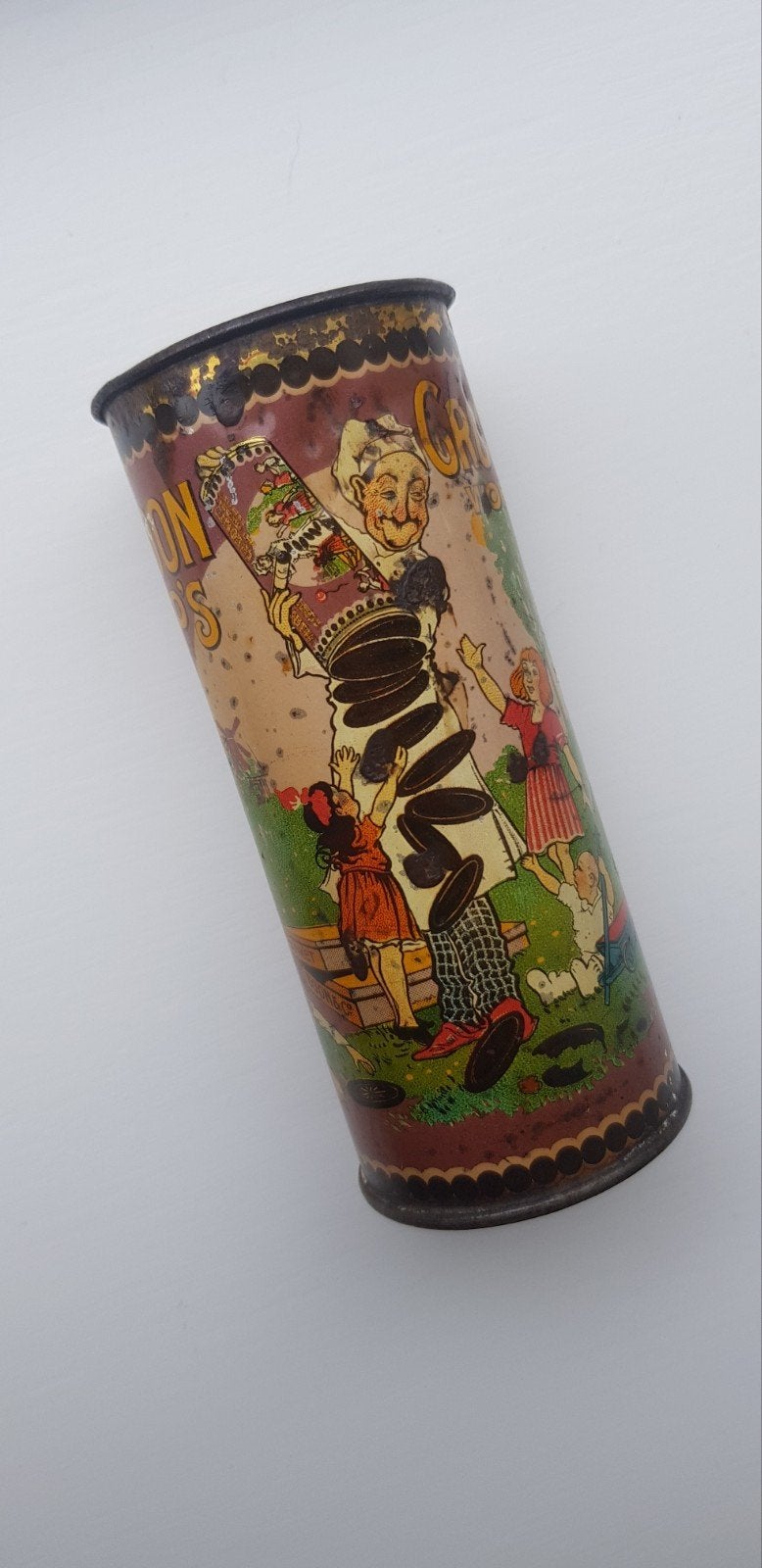 W.J.Boon chocolade croquetten blik Wormerveer, Verzamelen, Blikken, Ophalen of Verzenden, Gebruikt, Overige