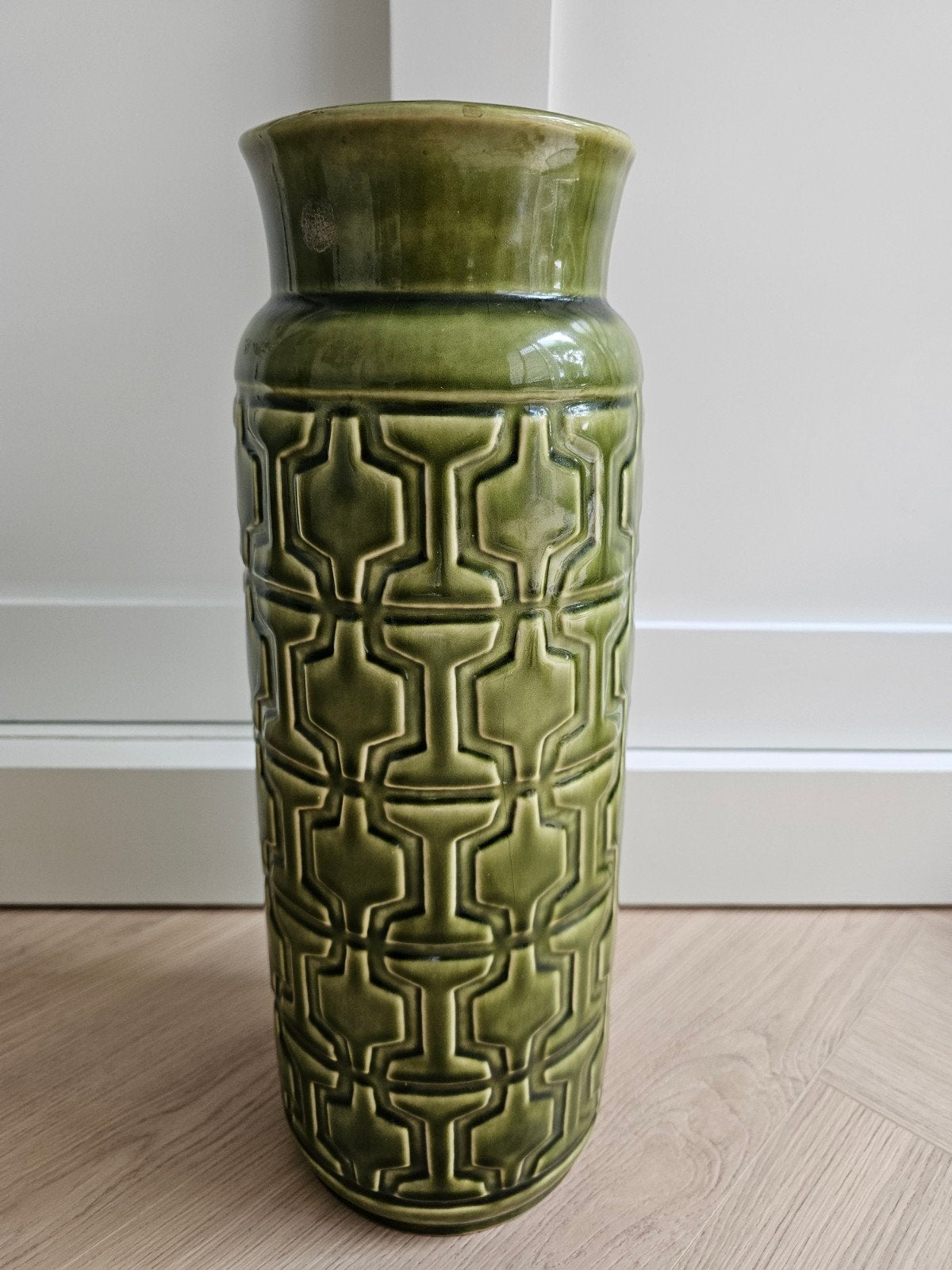 Oostenrijkse keramische vloervaas uit de jaren 60–70, Ophalen, Overige kleuren, Aardewerk of Porselein, Minder dan 50 cm
