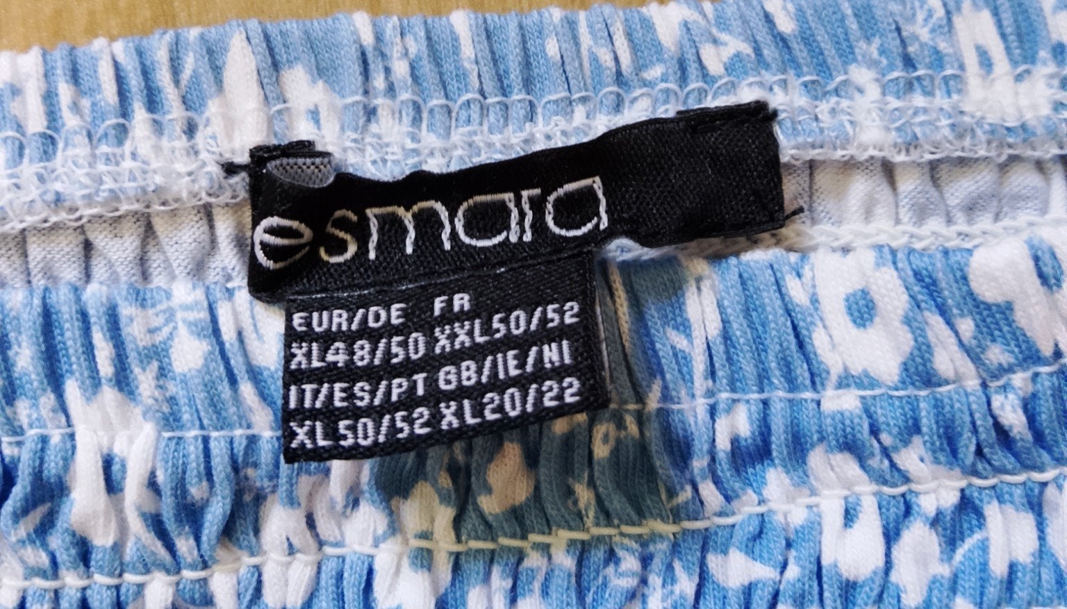 Esmara blauwe rok met bloemenprint, maat XL, Ophalen, Info@lidl.com, Blauw, Maat 46/48 (XL) of groter