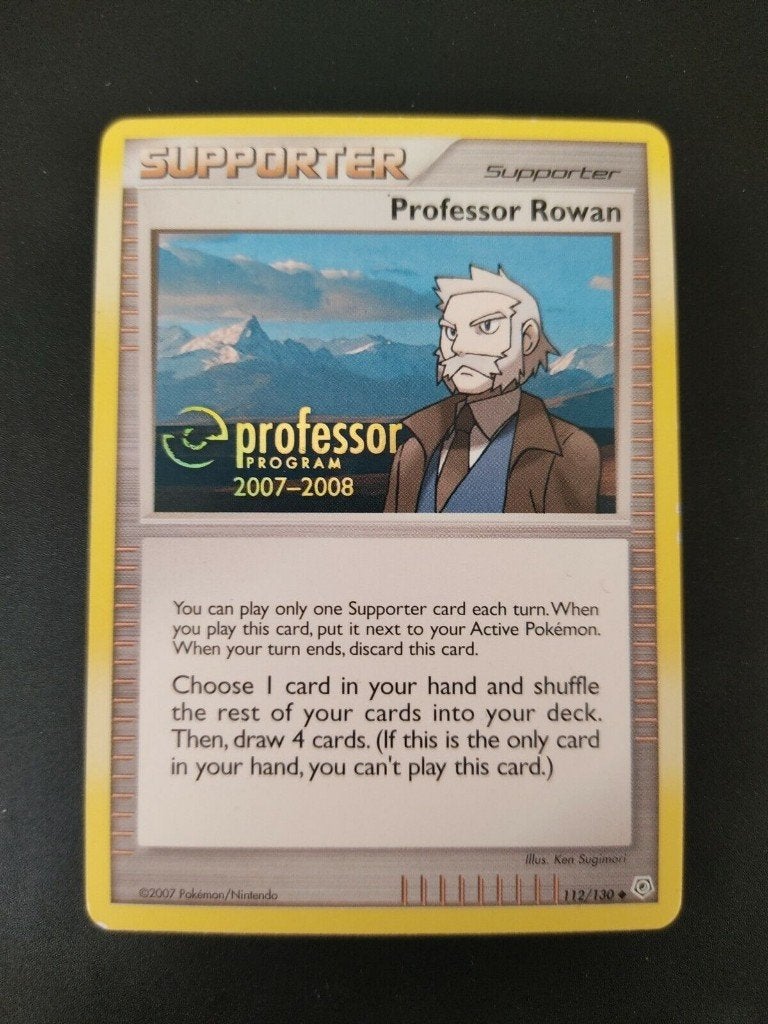 pokemon professor rowan professor program 2007-2008 promo, Ophalen of Verzenden, Zo goed als nieuw, Losse kaart