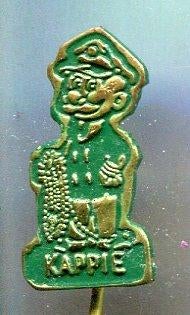 Kappie Toonder groen op koper stripfiguur speldje ( S_016a ), Verzamelen, Verzenden, Zo goed als nieuw, Figuurtje, Speldje of Pin