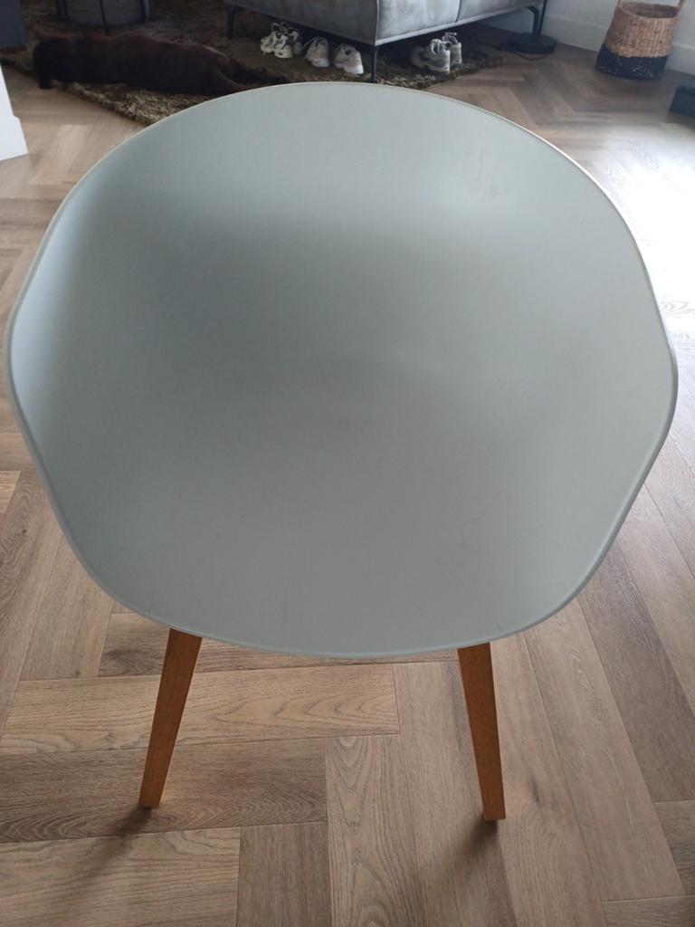 8 witte AAC22 Hay stoelen, Huis en Inrichting, Stoelen, Ophalen, Gebruikt, Wit