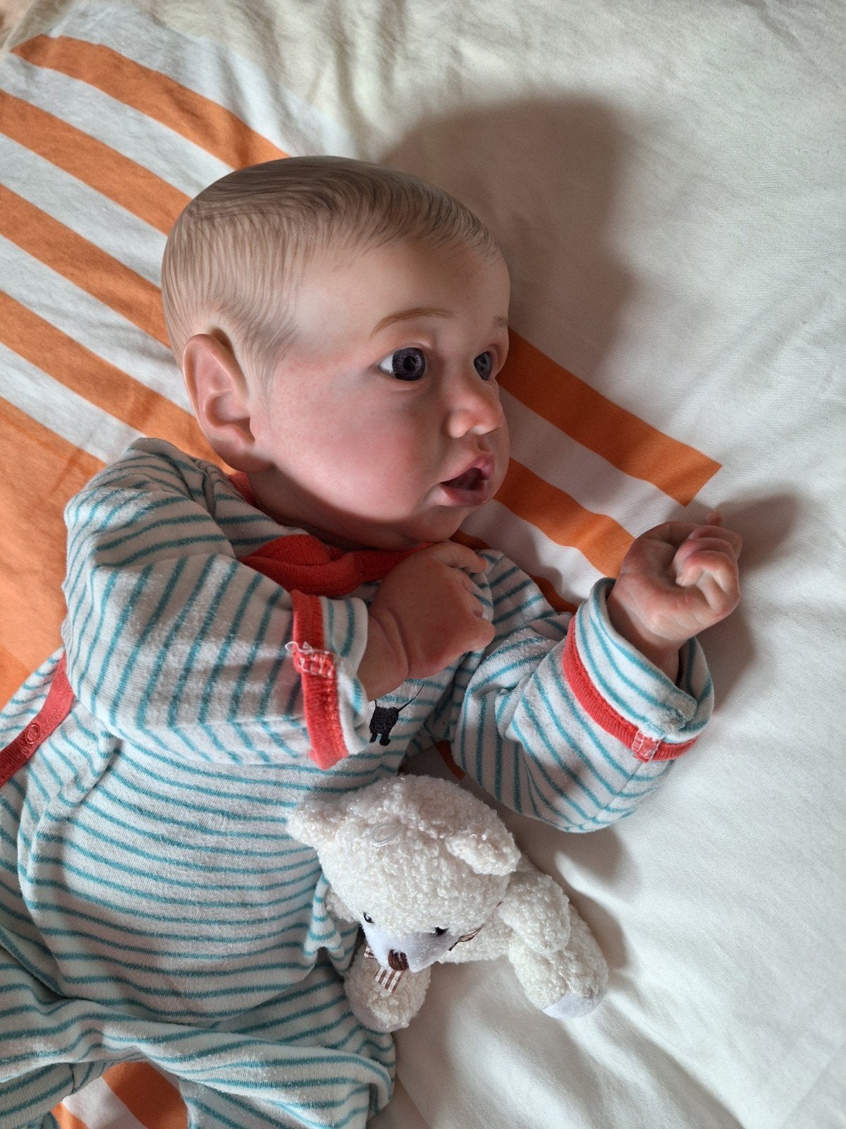 reborn ventje een droppie van een pop, Verzamelen, Poppen, Ophalen of Verzenden, Zo goed als nieuw, Babypop