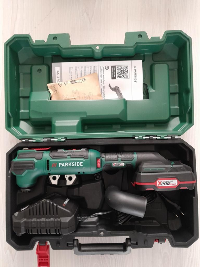 Parkside 20v accu multitool, Doe-het-zelf en Verbouw, Gereedschap | Zaagmachines, Nieuw, Minder dan 600 watt, 30 tot 70 mm, Ophalen
