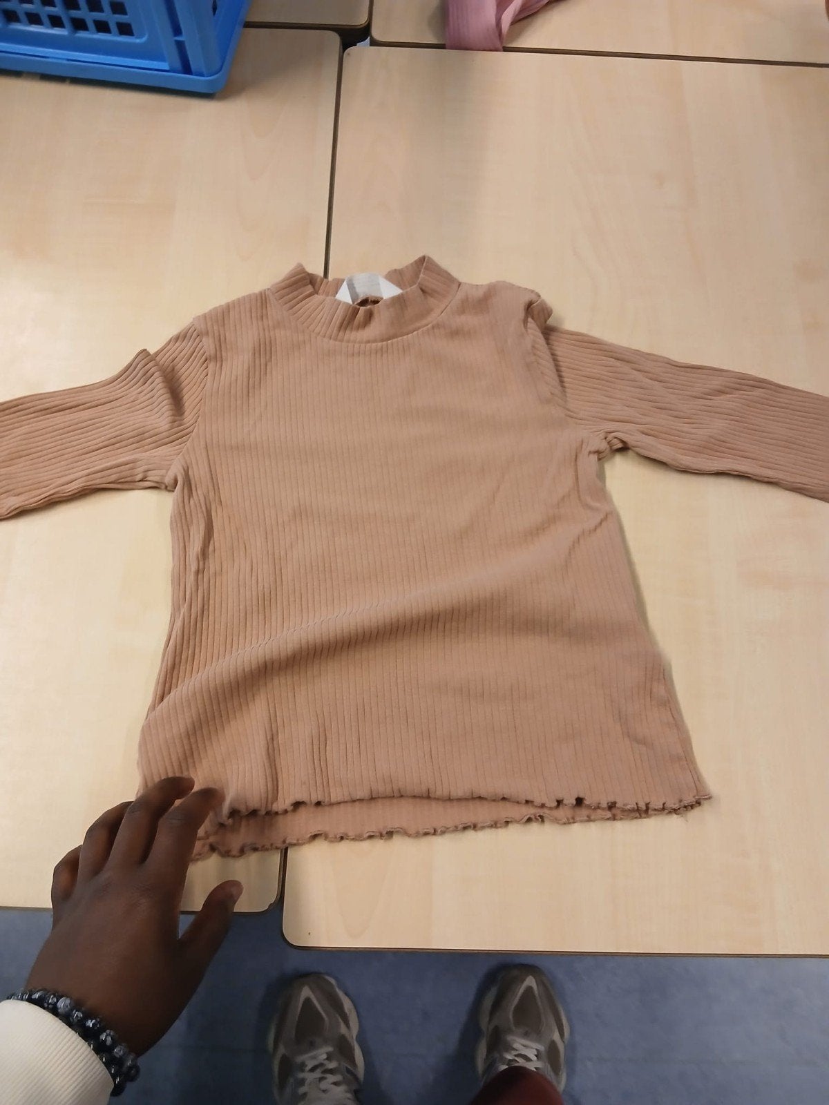 H&M Ribgebreide Top - Maat 122/128 (6-8 jaar), Kinderen en Baby's, Kinderkleding | Overige, Ophalen, Zo goed als nieuw, H&M, Jongen of Meisje