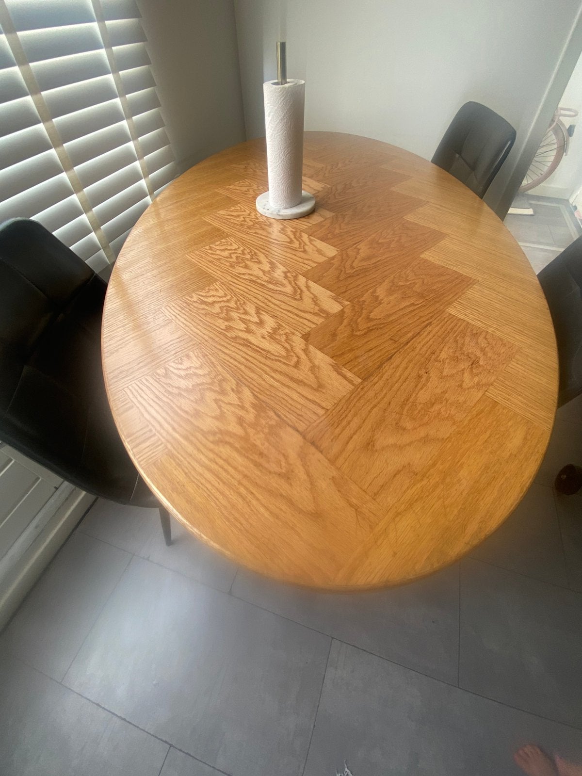 Eettafel hout, Ophalen, Gebruikt, 150 tot 200 cm, 200 cm of meer