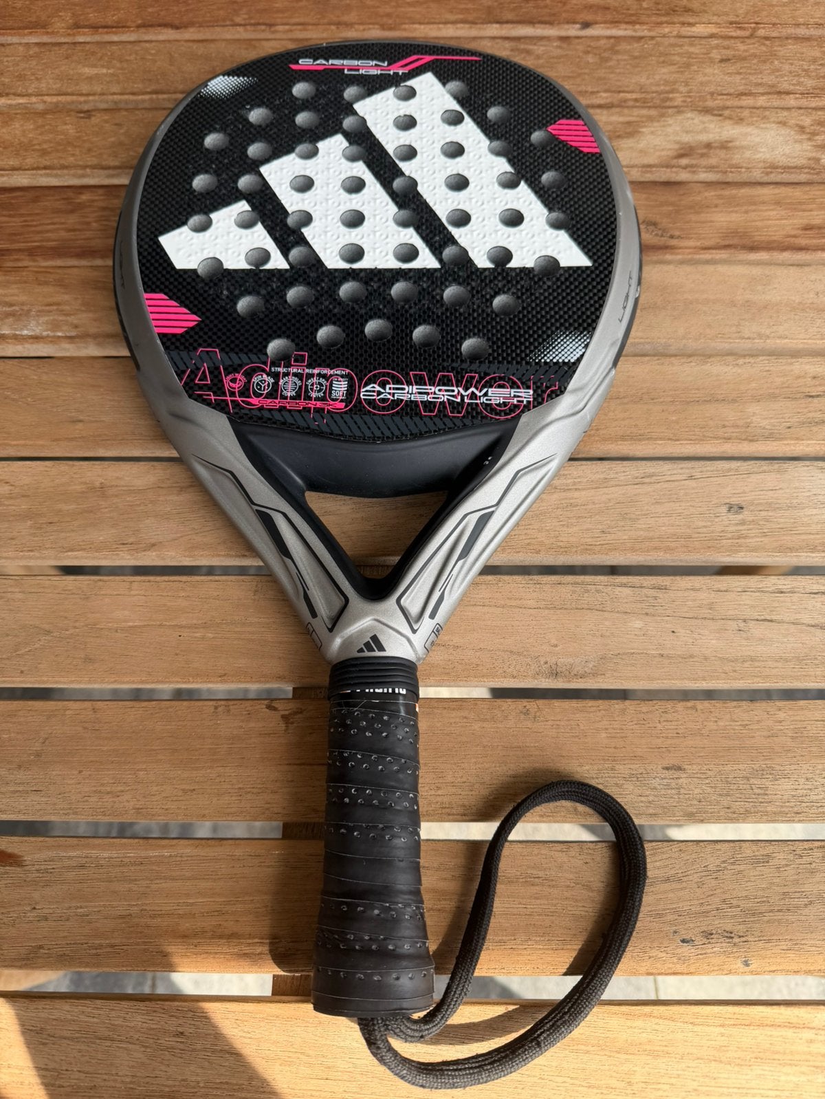 Adidas Adipower Carbon Light 3.4 Padel Racket 2025, Sport en Fitness, Ophalen of Verzenden, Gebruikt, Padelracket