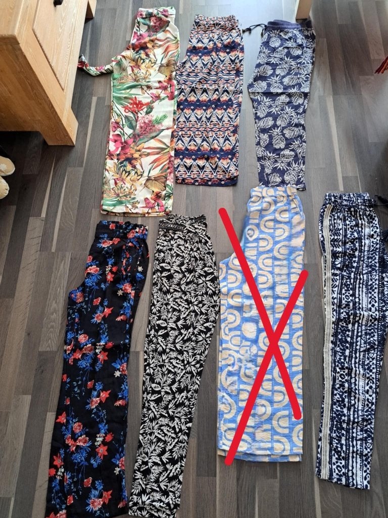 Losse zomer broeken, diverse - S/M, Overige kleuren, Ophalen of Verzenden, Zo goed als nieuw, Maat 36 (S)