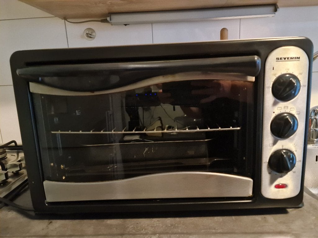 Vrijstaande oven, Ophalen, Minder dan 45 cm, Gebruikt, Oven met grill