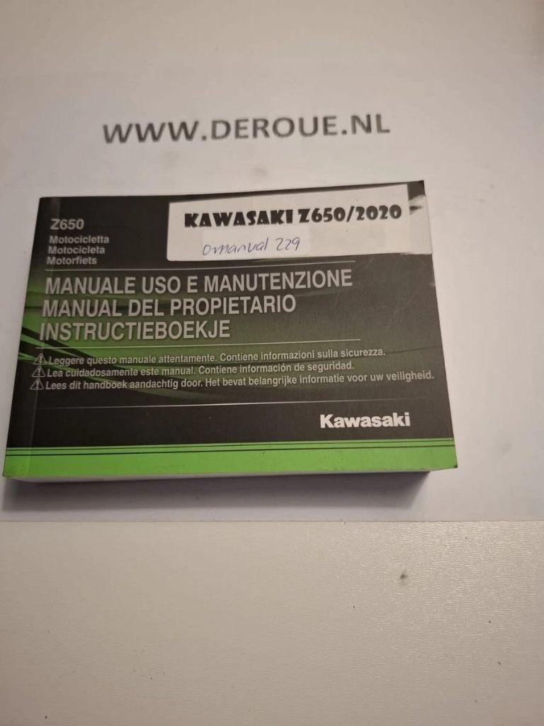 229 0WNERS MANUAL KAWASAKI Z650/  2020 USED, Ophalen of Verzenden, Kawasaki