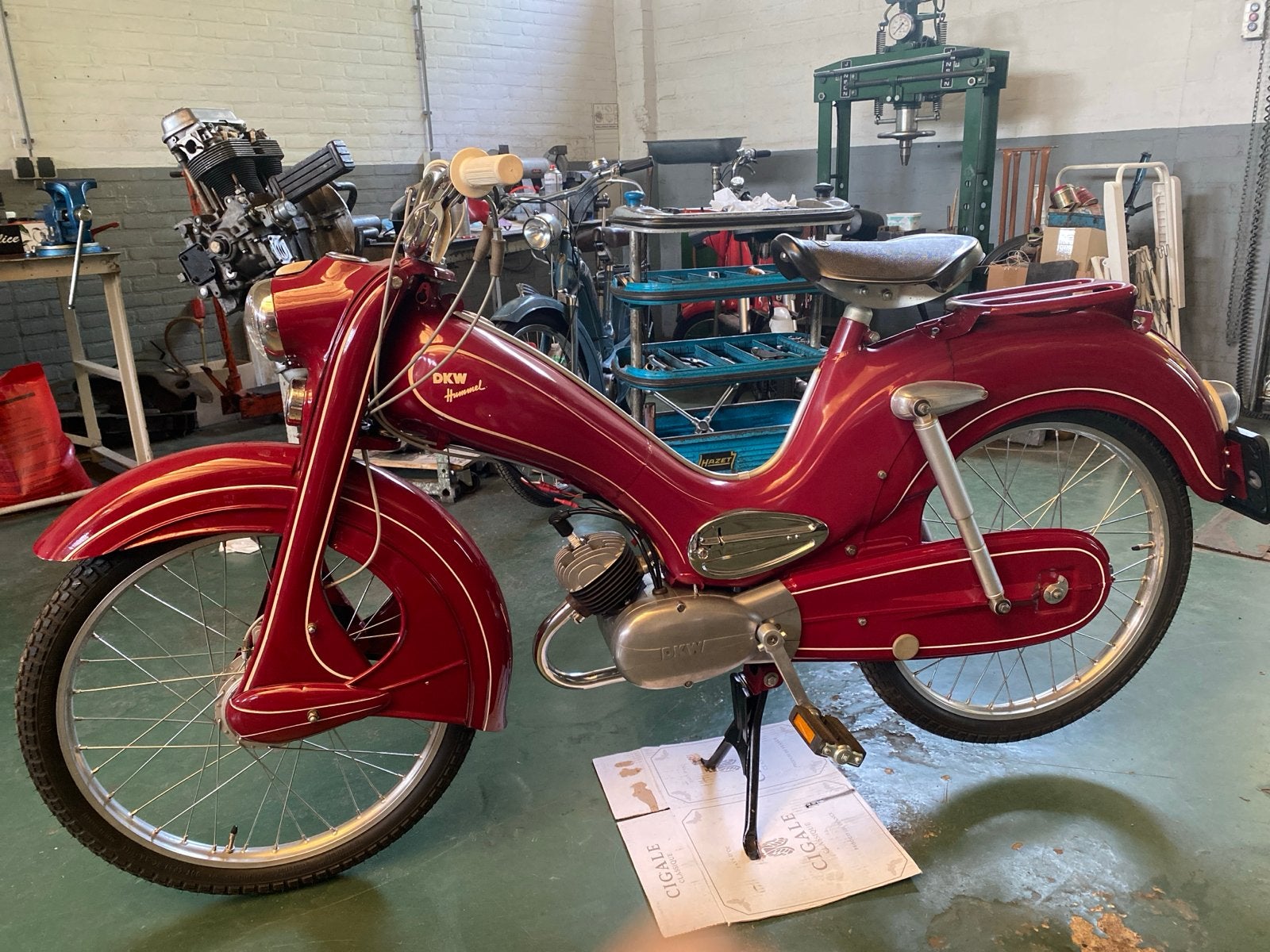DKW Hummel Gerestaureerd, Ophalen