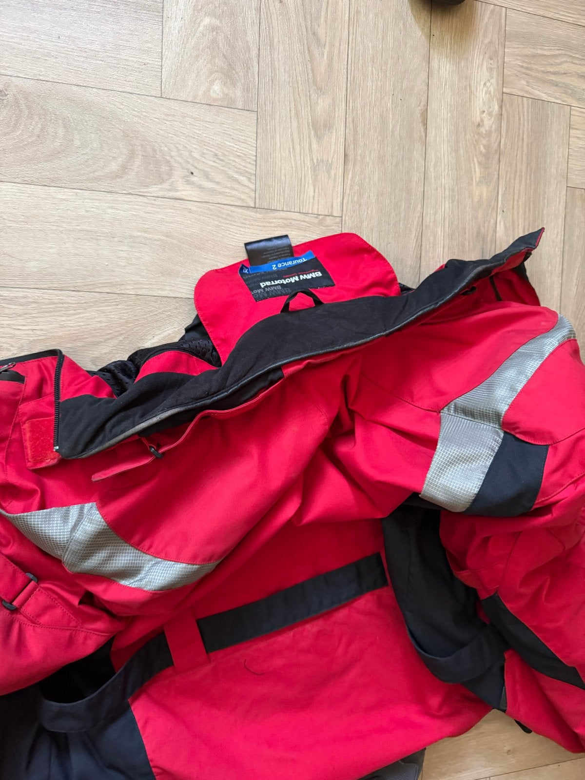 BMW Motorrad Tourance 2 Motorjas Rood/Zwart, Ophalen of Verzenden, Tweedehands, Dames, Jas | textiel