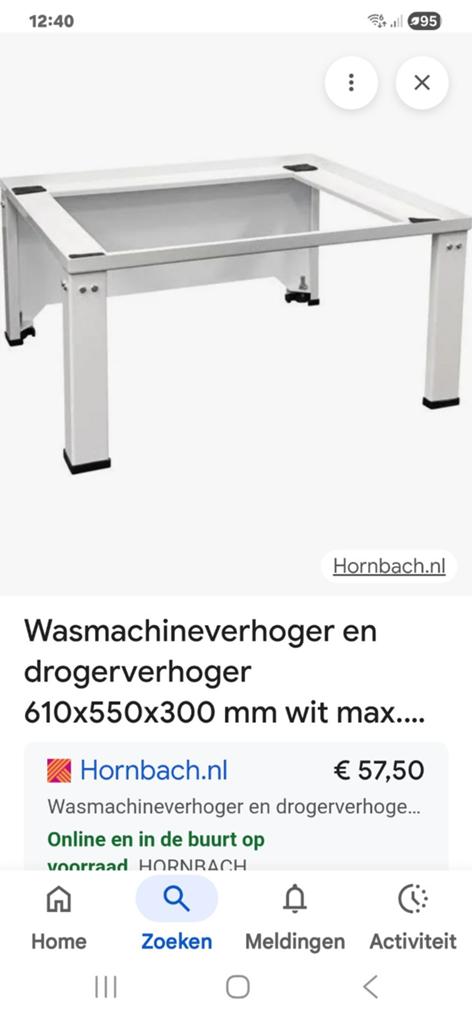 2x Wasmachine verhoger wit - Nieuwstaat, Witgoed en Apparatuur, Onderdelen en Toebehoren, Ophalen