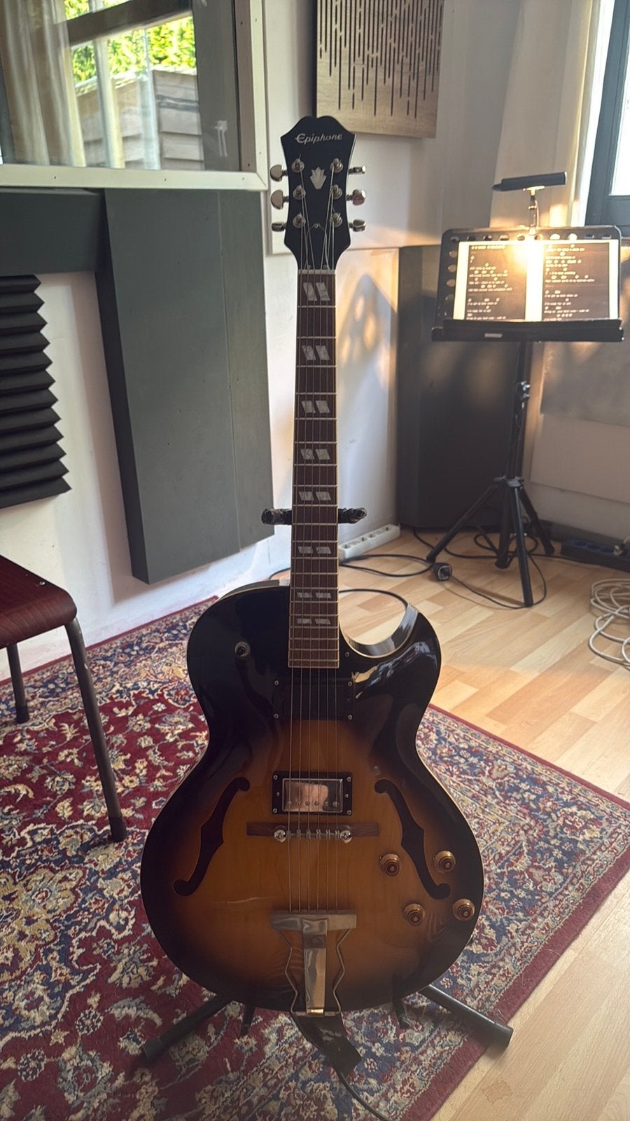 Es 175 Epiphone, moet helaas weg, Ophalen of Verzenden, Zo goed als nieuw, Hollow body, Epiphone