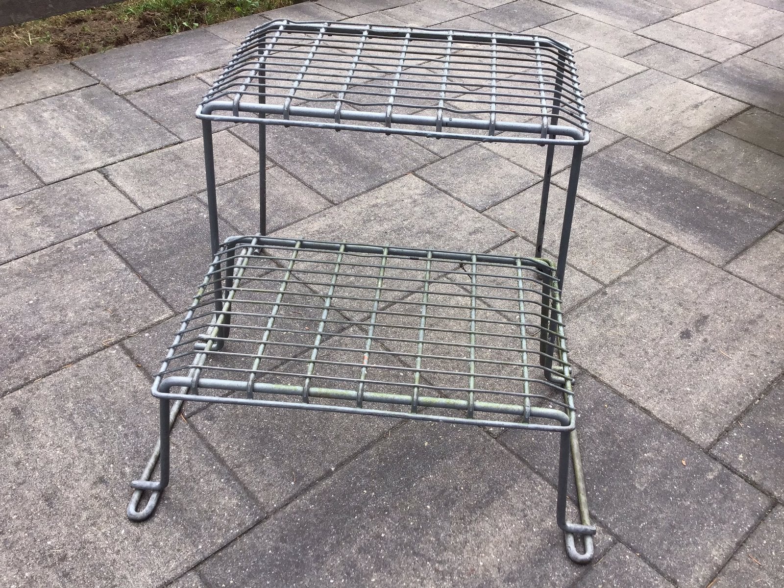 Metalen caravanopstapje gegalvaniseerd, Ophalen, Gebruikt