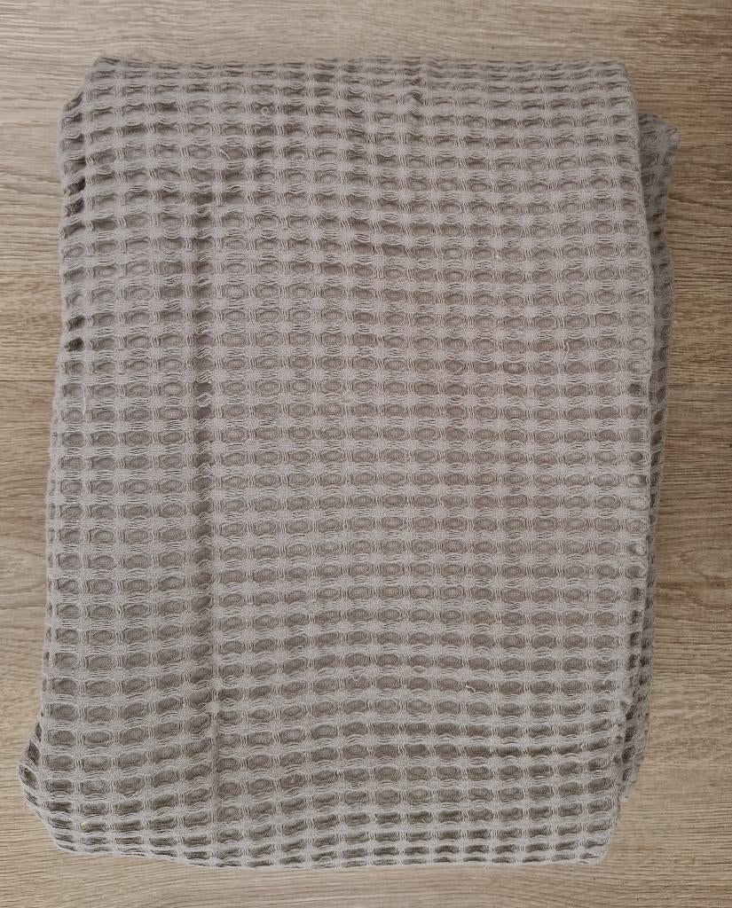 Wafel stof grijs 180 x 95, Hobby en Vrije tijd, Stoffen en Lappen, Nieuw, Ophalen of Verzenden, 30 tot 120 cm, Katoen