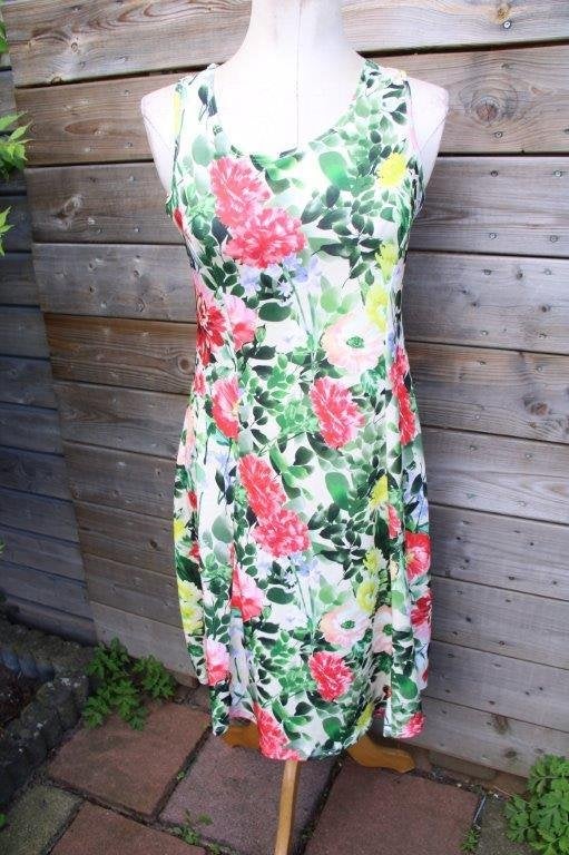Zomerjurk gebloemd Fos Amsterdam mt M Vaste prijs, Kleding | Dames, Maat 38/40 (M), Meerkleurig, FOS Amsterdam, Ophalen of Verzenden