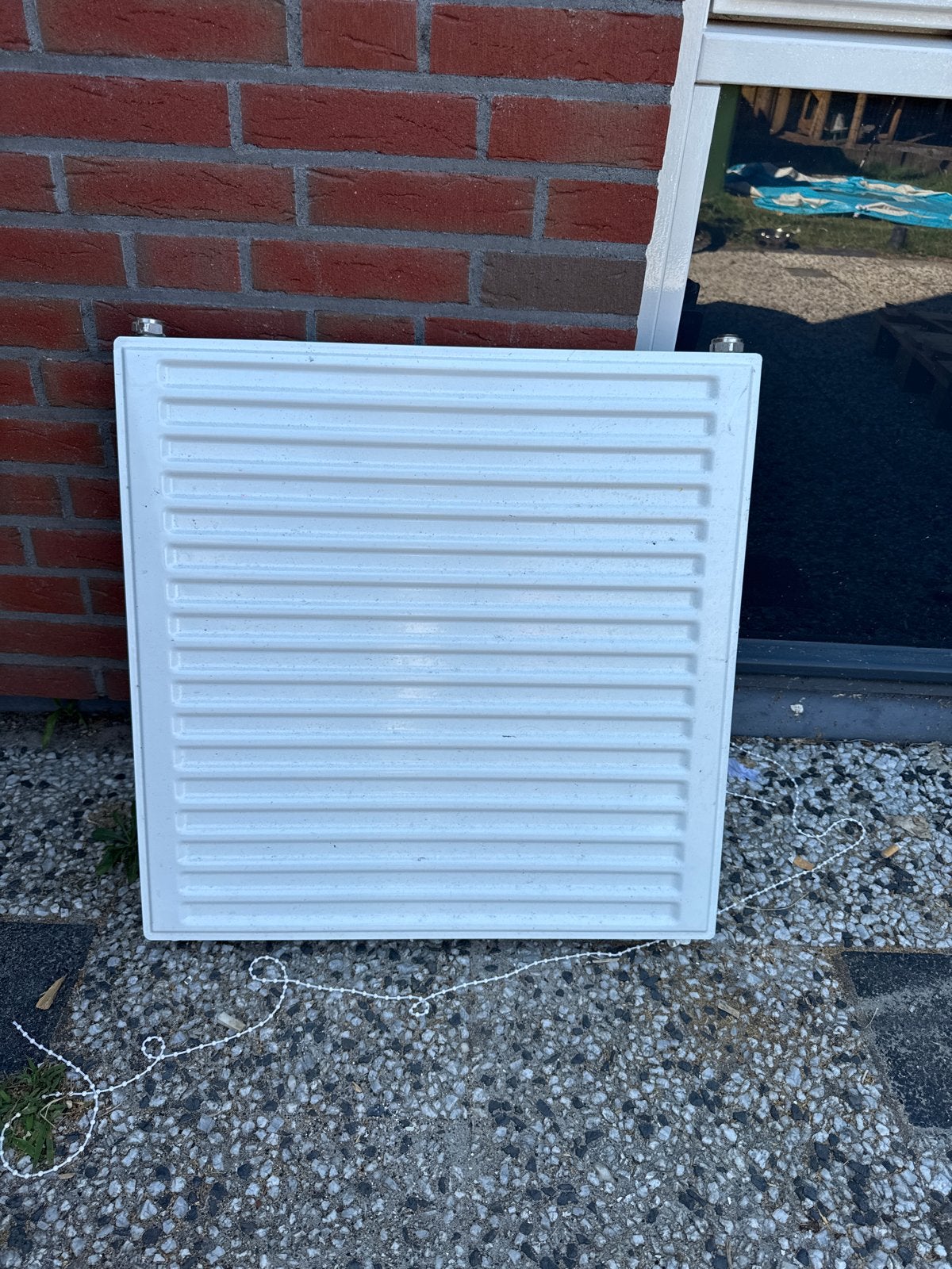 Radiator type 21, 60x60 cm, Doe-het-zelf en Verbouw, Verwarming en Radiatoren, Ophalen, 30 tot 80 cm, Gebruikt, Radiator