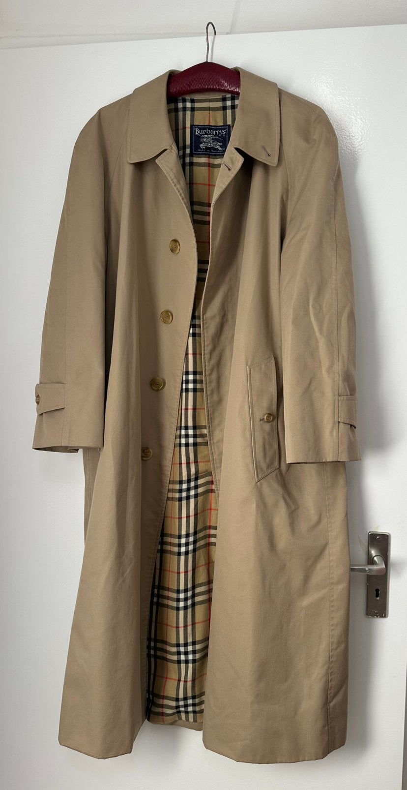 Burberry vibtage trenchcoat, Ophalen of Verzenden, Zo goed als nieuw, Maat 52/54 (L), Beige