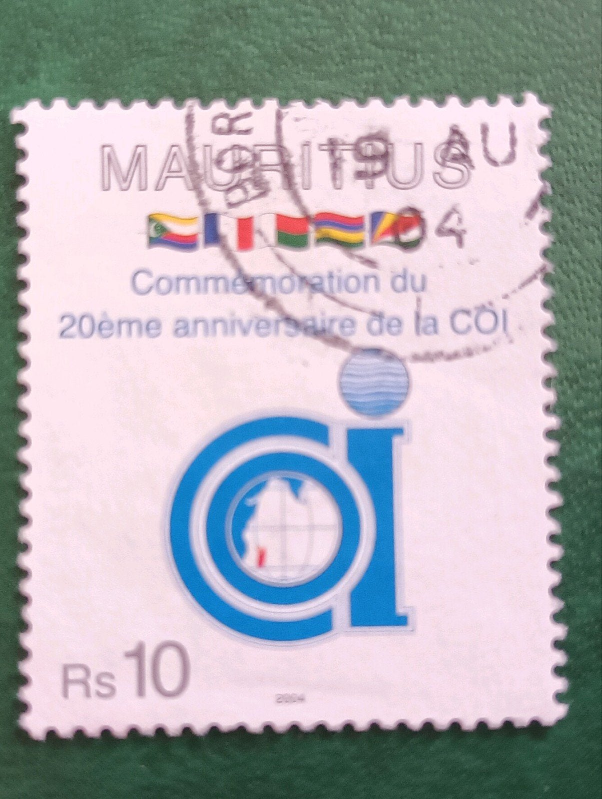 Mauritius 2004 pz COI, Verzenden, Overige landen, Gestempeld