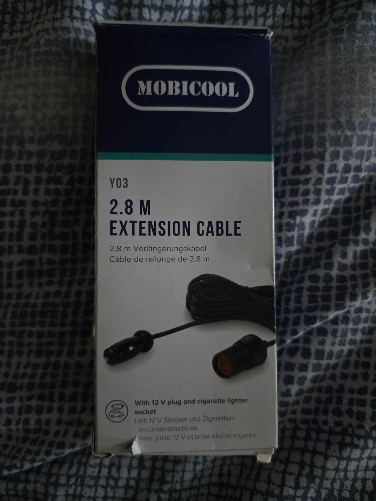Mobicool Y03 2.8M Verlengsnoer 12V Plug  Sigarettenaansteke, Ophalen of Verzenden, Nieuw