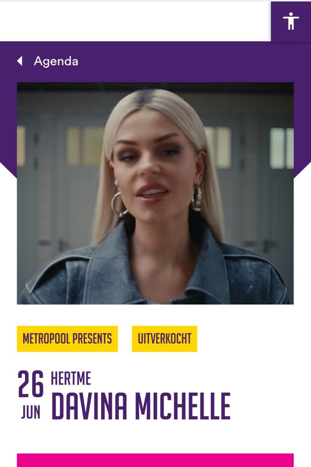 3 kaarten concert Davina Michelle 26 juni Hertme, Drie personen of meer, Juni
