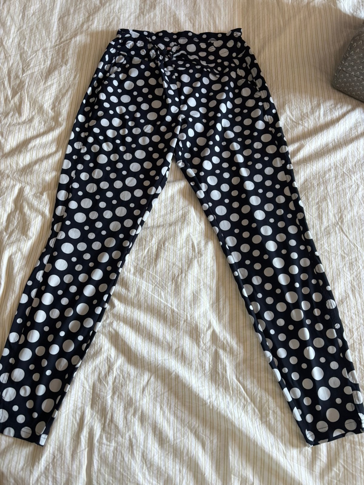 Studio Anneloes polkadot broek L., Kleding | Dames, Ophalen of Verzenden, Zo goed als nieuw, Blauw, Lang