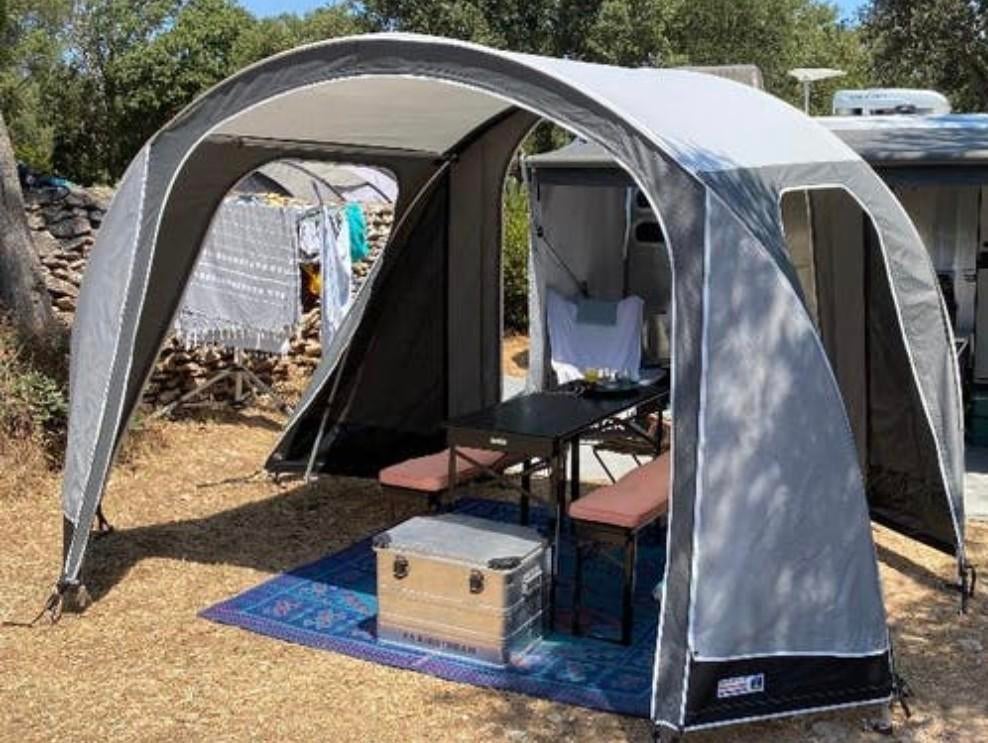 Unico Campertent 350 drive away tent, Caravans en Kamperen, Ophalen, Zo goed als nieuw