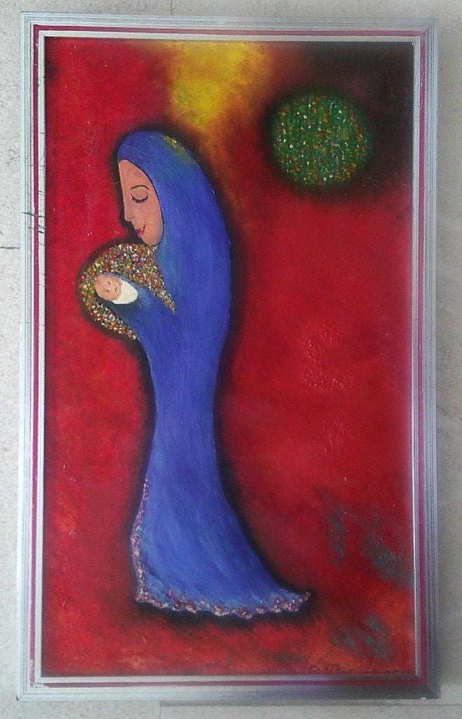Symboliek - Madonna met kind 1979 - Gerda Paiser, Ophalen of Verzenden
